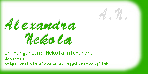 alexandra nekola business card